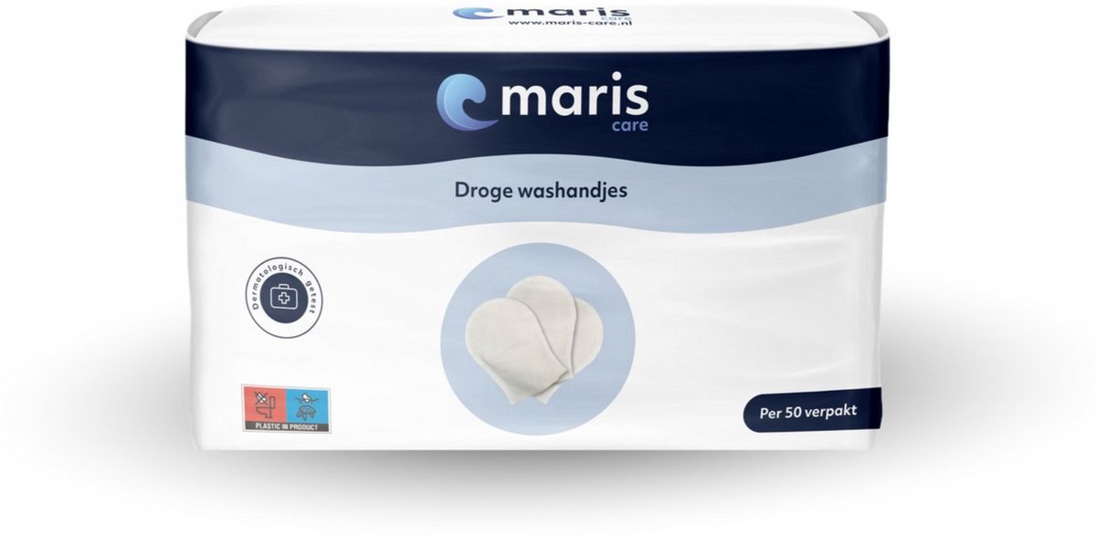 Maris Care Droge wegwerp washandjes - 50 stuks