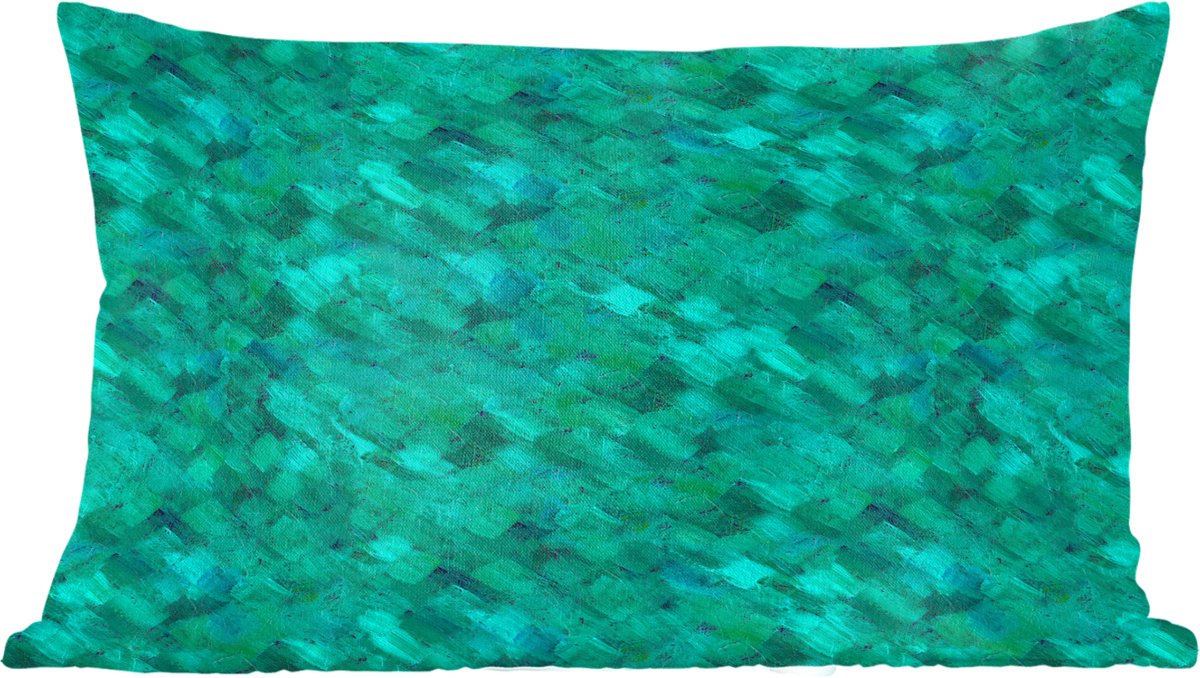 Sierkussens - Kussentjes Woonkamer - 60x40 cm - Vloeiend - Olie - Verf - Groen