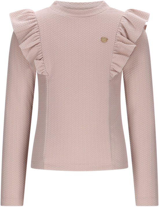 Foto: Le chic nadya knit vibes ruffle top caf au lait maat 116