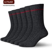 Sukats® The Norwegians - 6 Paires - Chaussettes Norvégiennes - Taille 35-38 - Anthracite - Femme - Pack économique