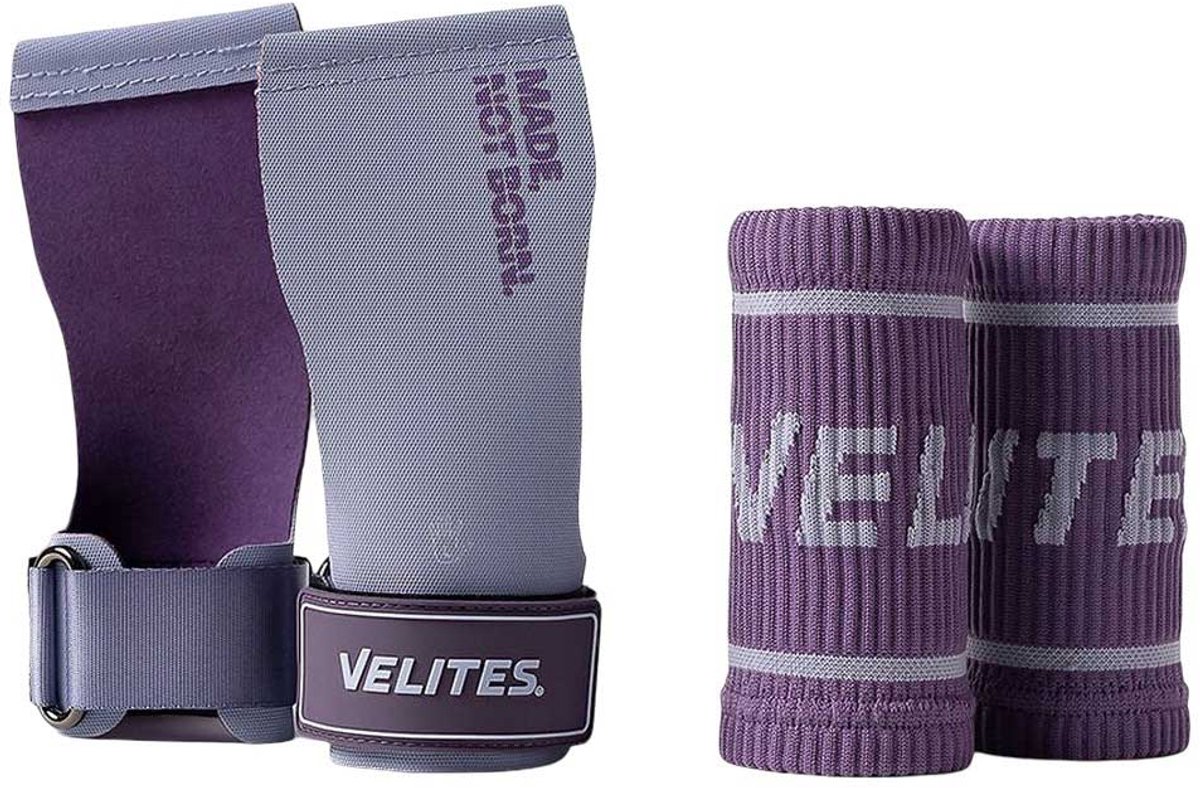 Velites All Terrain Hand Grips – CrossFit Handbeschermers – Met & Zonder Chalk – Purple Lilac – XL
