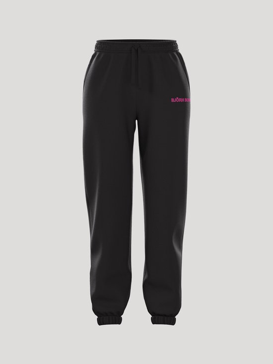 Björn Borg Essential 3 Joggingbroek Sportbroek Dames - Maat XL - Zwart/Roze - Vrouwen Joggingbroek