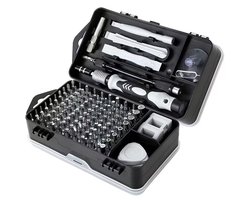 Multifunctionele precisie magnetische schroevendraaierset 115-in-1 type A Computer, PC en mobiele apparaat onderhoudsschroevendraaierset handgereedschap (zwart-C)