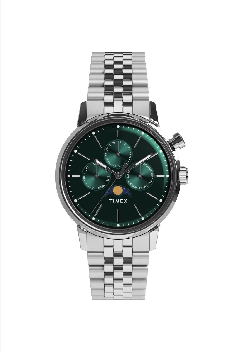 Timex Marlin® Jet Automatic 38Mm Fabric Strap Watch Quartz Chronograaf Horloge Edelstaal Kast 100%: Roestvrij Staal | Armband 100%: Stof 38 mm TW2Y06300AJ, TW2Y09900AJ