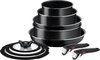 Tefal Ingenio Easy Cook & Clean - Pannenset - 10-delig - Niet Geschikt voor Inductie - Stapelbaar - Afneembare Handgreep
