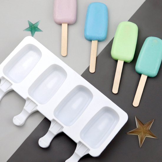 Set de moules à cake Pop , 2 paquets de 8 moules à cake pops en silicone, comprend 100 bâtonnets en bois, fournitures et accessoires, outils de cuisson pour la cuisson de desserts à la maison