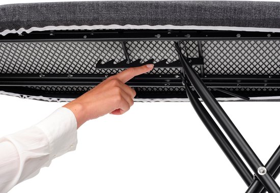 Planche à repasser Brabantia B avec porte-fer - 124 x 38 cm - Denim Black