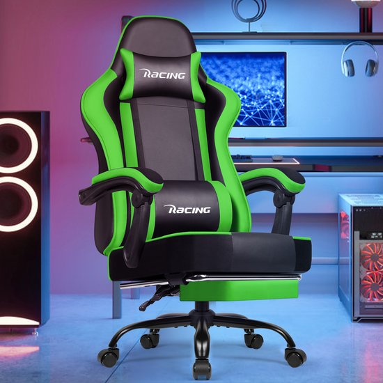 Elekiatech Gaming Stoel Model B Groente 90°-170° Rugleuning - Elekiatech - €119,99