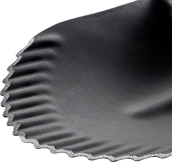 KADAX Drainagespaten, puntige schep met D-greep en steel, lichte drainageschop met tanden, ergonomische tuinspaten, kanaalspenen voor het graven van gaten (130 x 23,5 cm) van Merkloos	 — afbeelding 3