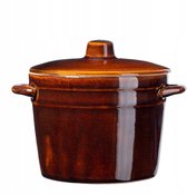 KADAX Aardewerkpan, Keramische Pot Met Zijgrepen En Deksel Vaatwasmachinebestendige Aardewerk Handgemaakte Fermentatiepot Van Keramiek 1l 1719423178