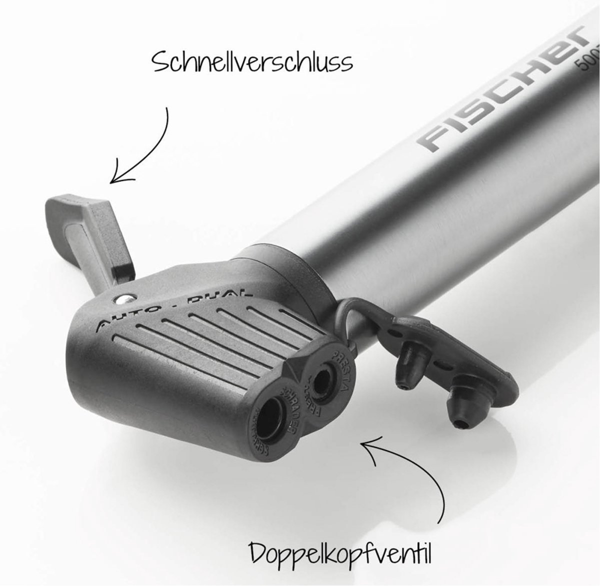 FISCHER FAHRRAD 50073 50073 Minipomp Aluminium