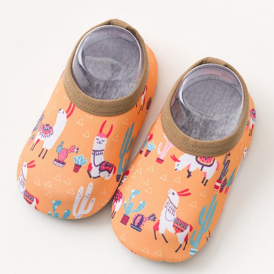 Zwemschoentjes Kinderen – Oranje – Maat 19/20 | CHECK DE MAATTABEL VOOR JUISTE MAAT | anti-slip schoentjes voor Veiligheid & Comfort | antislip schoentjes