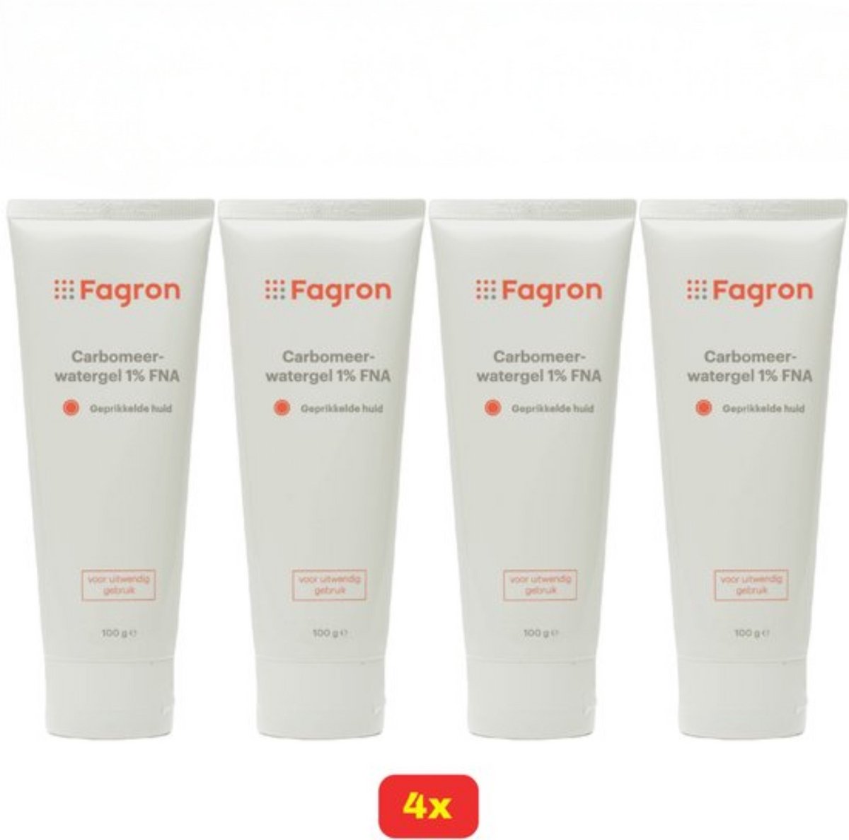4x - Carbomeerwatergel 1% FNA - Voordeelverpakking!
