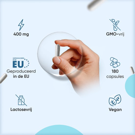 WeightWorld L-Theanine met Zwarte Peper en Vitamine B6 - 400 mg per portie - 180 vegan capsules voor 6 maanden