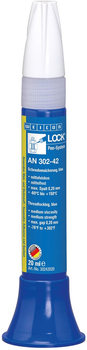WEICONLOCK AN 302-42 – Hoogsterke schroefborging – 20 ml blauw