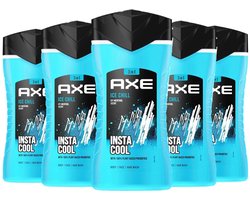 AXE 3in1 Douchegel - Ice Chill - 5 x 250 ml - Voordeelverpakking - Insta Cool