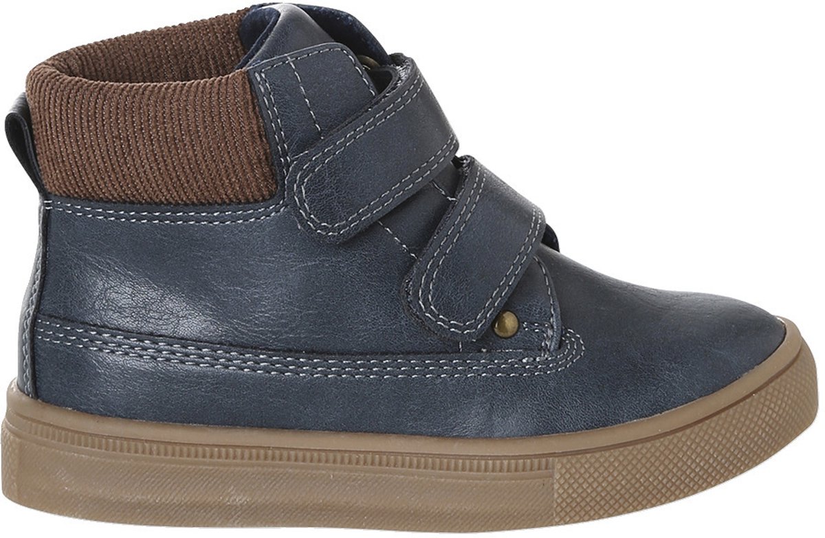 Vertbaudet Synthetische boots voor jongens met klittenband uit de kleutercollectie Blauw