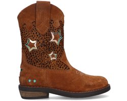 BunniesJR 225829-432 Meisjes Cowboy Boots - Cognac - Leer - Ritssluiting