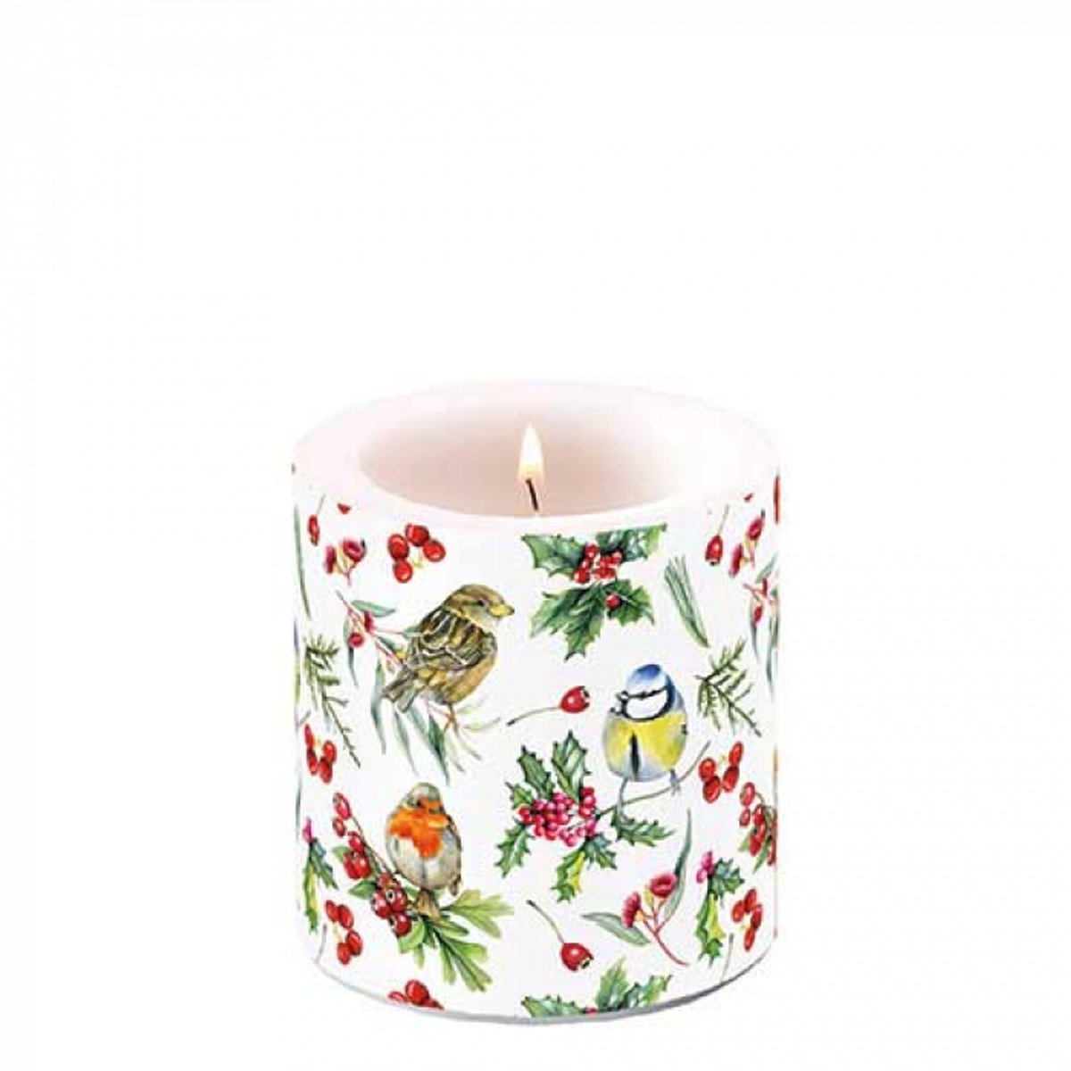 Ambiente Kaars - Small - 35 branduren - Small Birds in Winter Multi