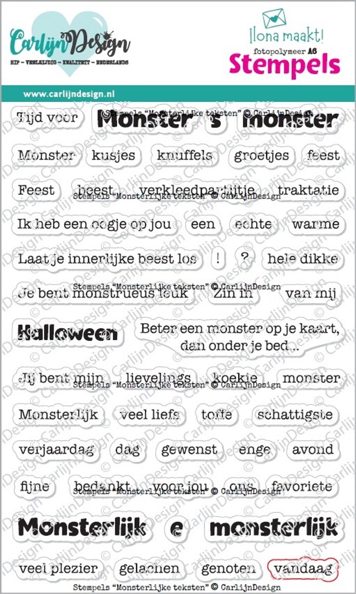 Stempels Monsterlijke teksten