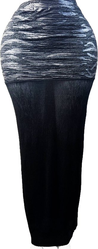 BamBella Rok Maat XL - Doorzichtig lange rok kant mesh