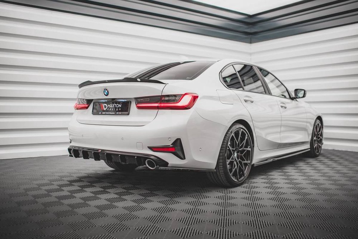Maxton Design - Achterklep Spoiler Extention V1 voor Bmw 3 Serie G20 - Hoogglans Zwart