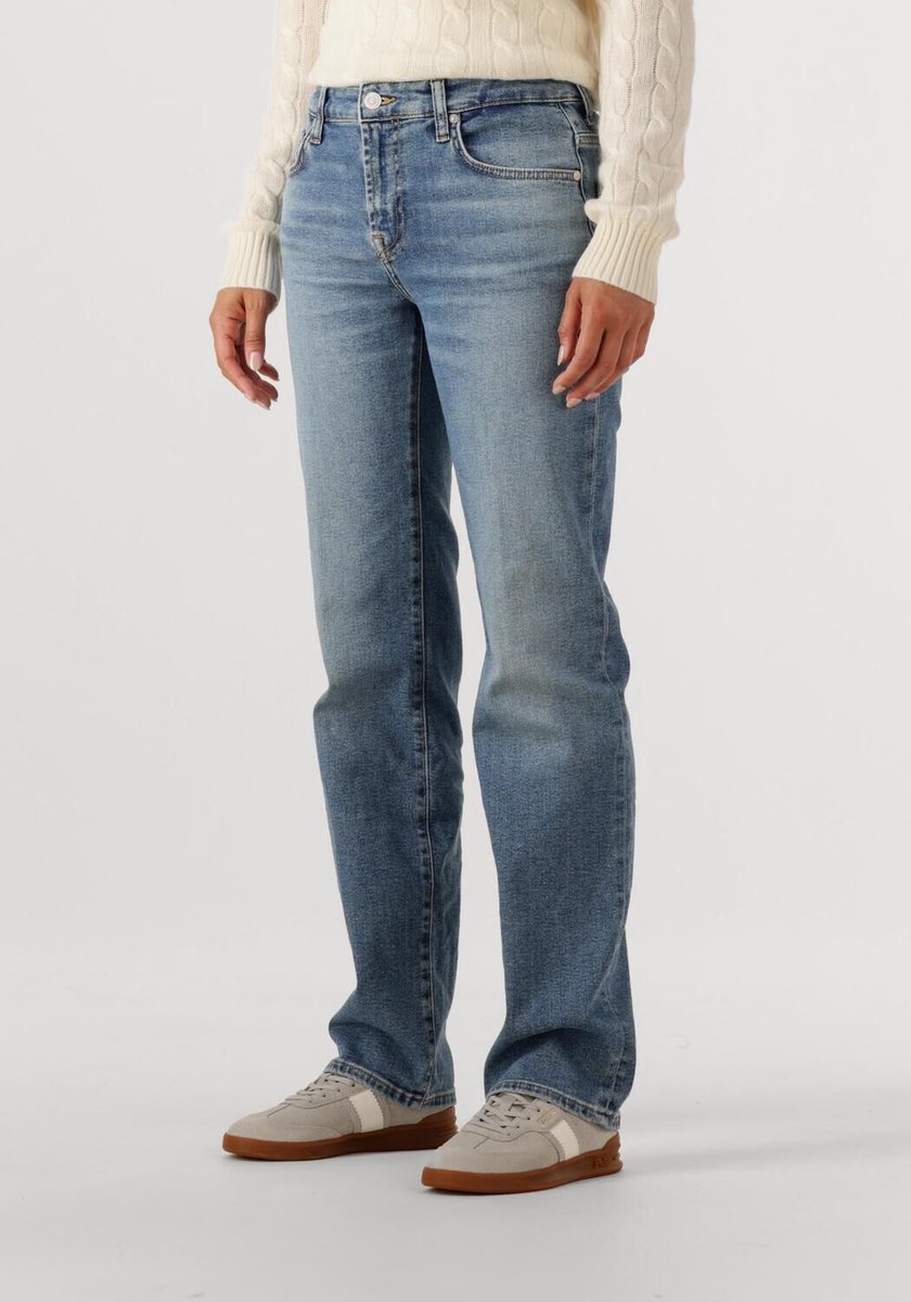7 For All Mankind Calie Straight Fancy Jeans Dames - Broek - Blauw - Maat 29