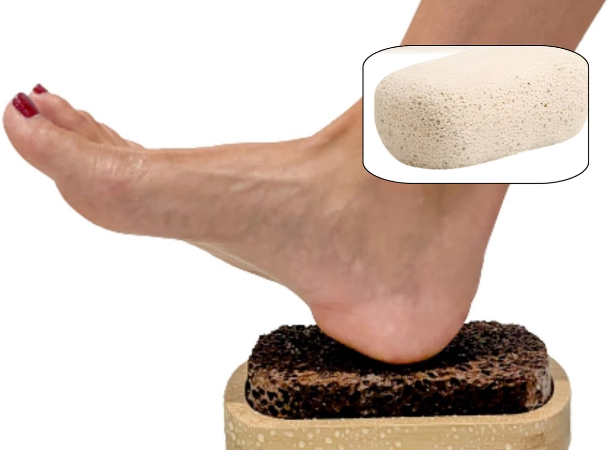 Vulkanische Pedicure Puimsteen – Zandkleurig & Hygiënisch – Eeltverwijdering