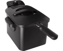 Inventum GF431B Frituurpan - 3L - Max 190 °C - Koude zone - 2200W - Tot 3 personen - Zwart