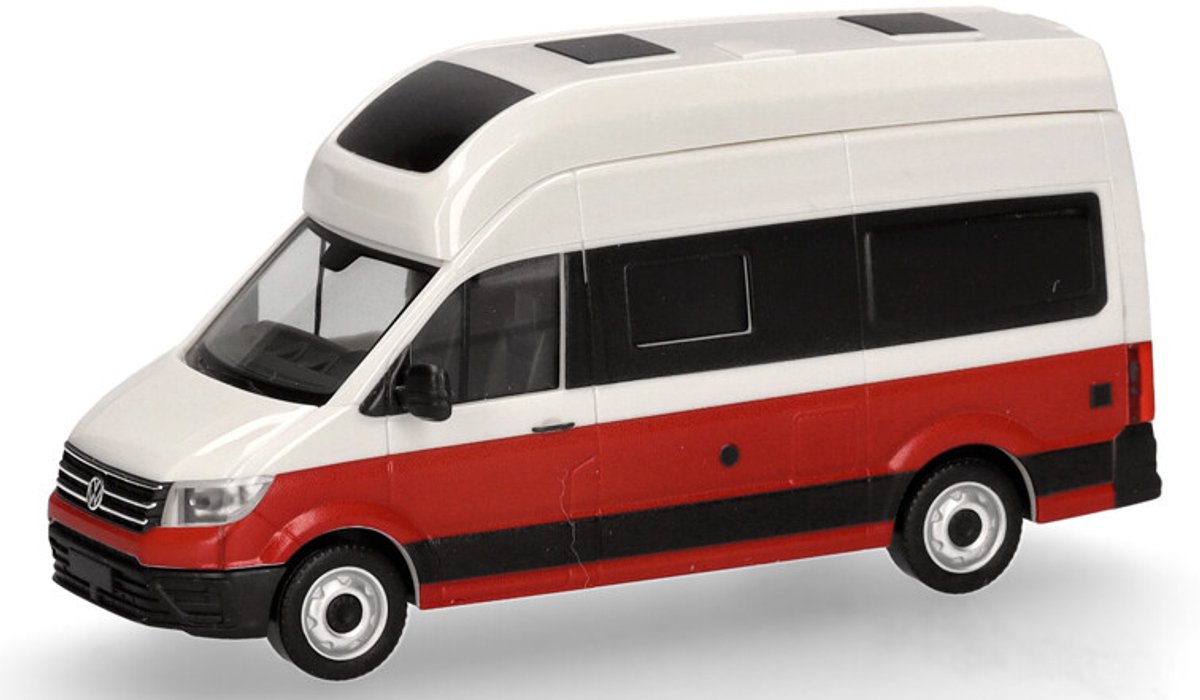 Herpa Vw crafter grand california 600, beige / rood
