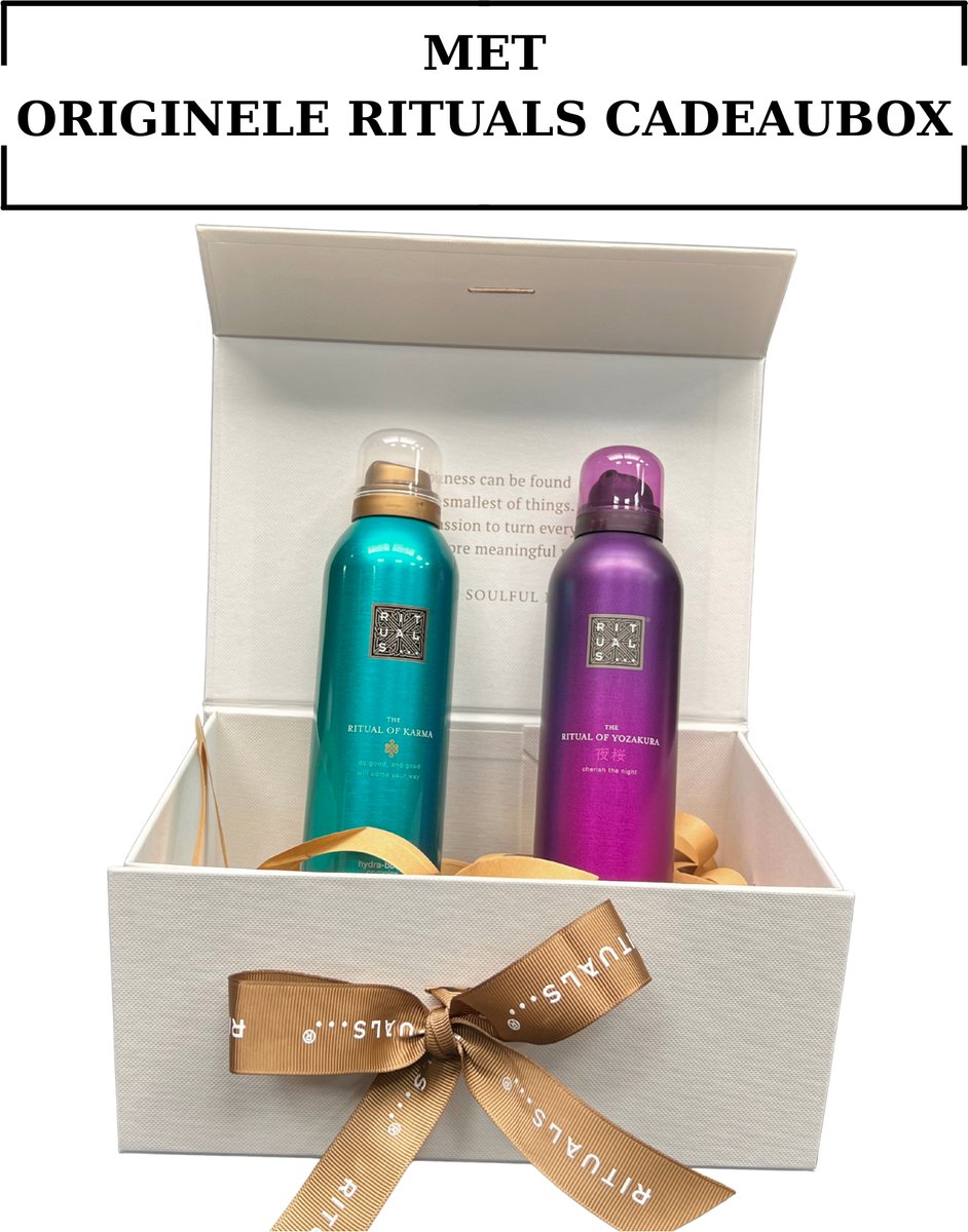 Rituals - Geschenkset - Yozakura Shower Gel 200 ml - Karma Shower Gel 200 ml - Originele RITUALS Cadeaubox