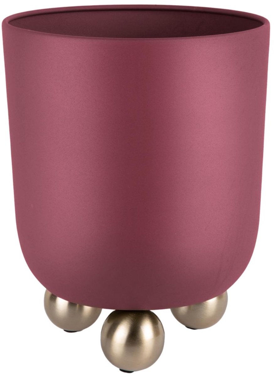 Present Time Bloempot Estilo Medium - Rood - 23x23x28cm - Modern