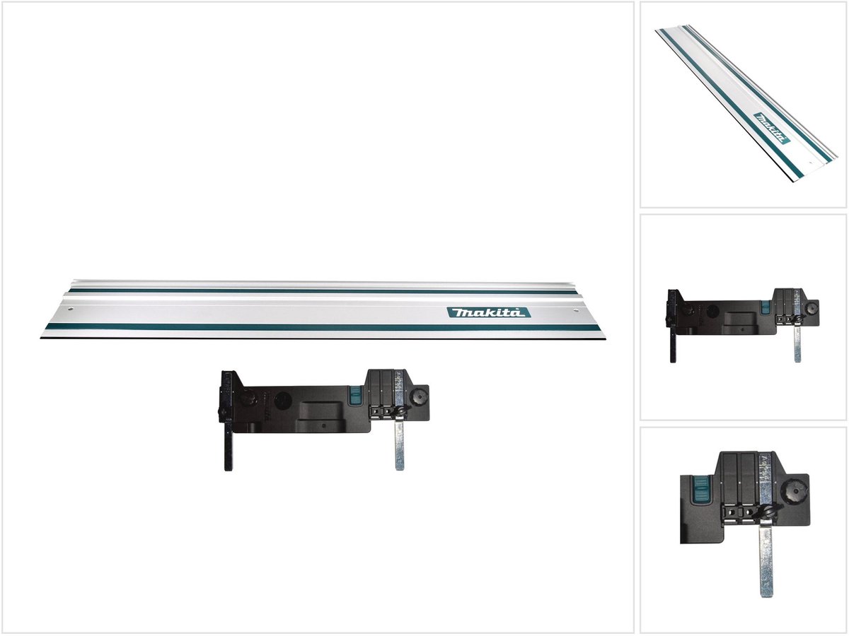 Makita geleiderail voor zagen 1000mm ( 199140-0 ) + geleiderail adapter A voor DHS 710 ( 195837-9 )