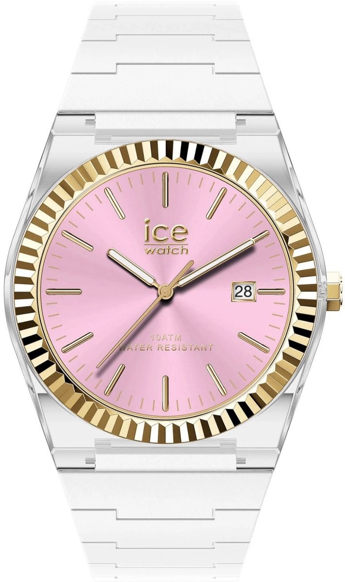 Ice Watch ICE power - PW1 - White clear pink 024774 Horloge - Siliconen - Wit - Ø 36 mm
