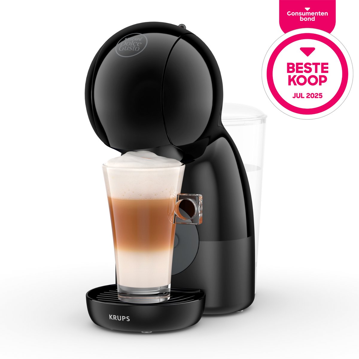 Krups NESCAFÉ Dolce Gusto Piccolo XS KP1A3B - Koffiecupmachine - Zwart - Compact - Energiezuinig - Voor Dolce Gusto Cups thumbnail 2