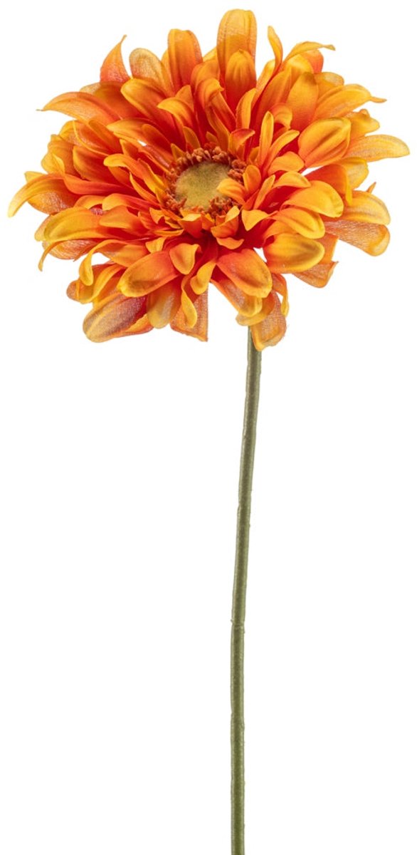 Emerald Kunstbloem Gerbera 80cm oranje - Kunstplant voor binnen