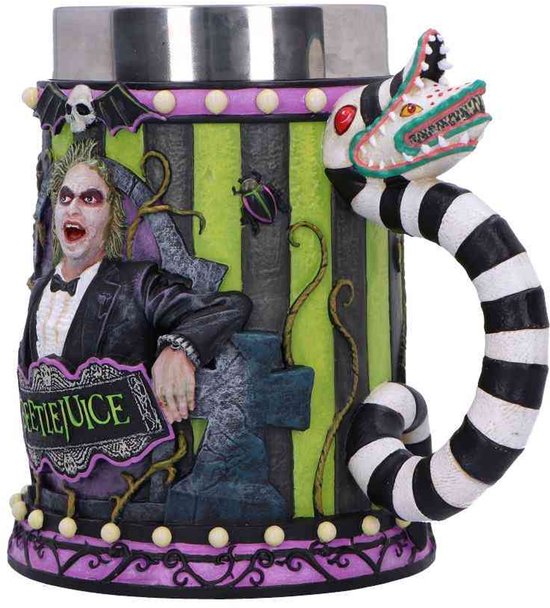 Chope à bière Beetlejuice Nemesis Now - Multicolore