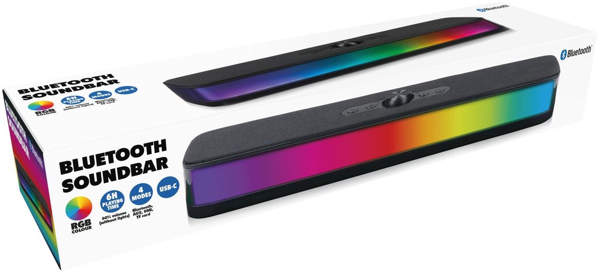 Soundbar bluetooth RGB