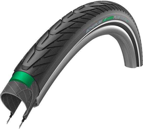 Fiets Buitenband Schwalbe Energizer Plus Greenguard 28 x 2.00"/ 50-622 - zwart met reflectie