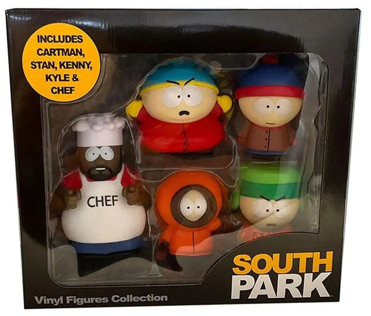South Park Vinyl figuren 5-pack - 5 cm groot - TV Merchandise - Stan - Kyle - Cartman - Kenny - Chef