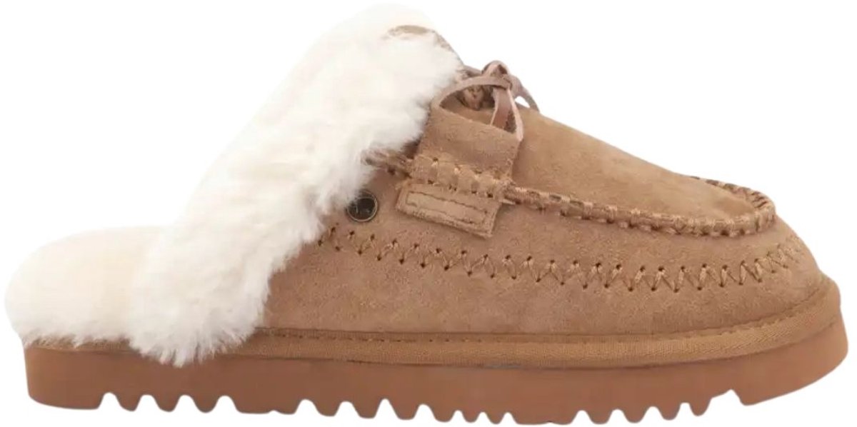 Warmbat Marra Pantoffels Open - cognac - Maat 41
