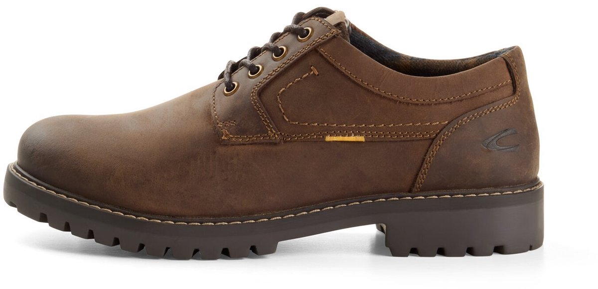 camel active Oxford van echt leer - Maat menswear-44 - Bruin