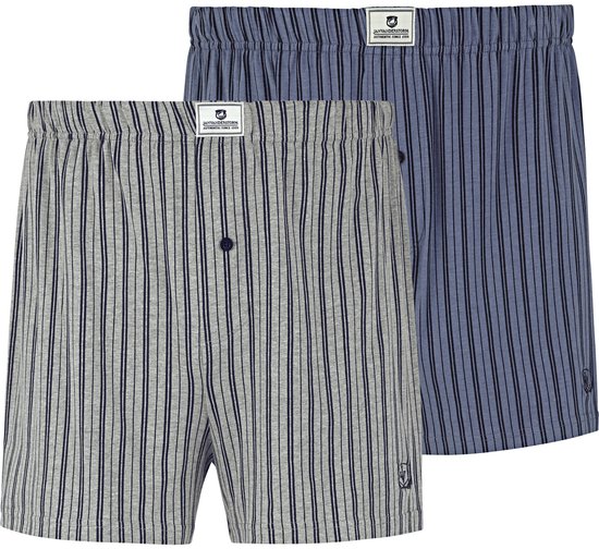 Jan Vanderstorm Heren Korte Pyjama Hager Dark Blue, 2Xl (Xxl) - 60/62