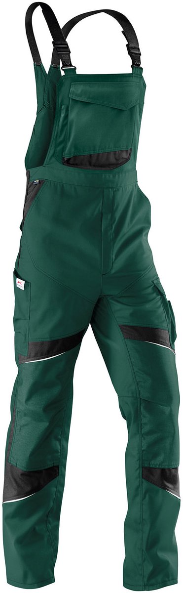 KUBLER ACTIVIQ 32505365 Amerikaanse Overall HEREN Overall Werkkleding Mosgroen Zwart - Met Kniezak - Krasvrij - Cordura