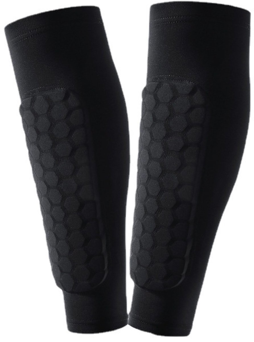 Scheenbeschermers 2-pack voetbal scheenbeschermers voetbal beschermende uitrusting beenmouwen training sport beschermende uitrusting uitrusting-L