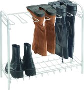 pickpiff Vrijstaande schoenenrekken - zwart metalen schoenenrek, schoenenorganizer voor slaapzaal, kast, entree, slaapkamer, terras buiten, hal, zwarte schoenenrek organizer, schoenenopslag geschikt