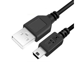 Mini USB Kabel - 0.8m - USB Oplader - Laadkabel - Vervangende Mini-USB-Oplaadkabel - USB-Datakabel - Mini-Oplaadkabel Geschikt voor Blue Yeti-Opnamemicrofoon En Blue Yeti Pro USB-Microfoon - Zwart