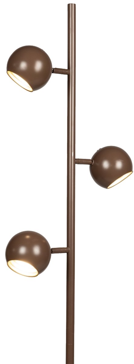 Lumidora Vloerlamp 75377 - DUNK - 3 Lichts - G9 - Goud - Bruin - Metaal