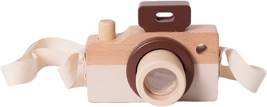 Speelgoedtopdeals - Houten Speelgoedcamera - Rollenspel - Educatief Speelgoed