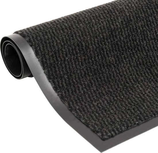 Tapis de nettoyage / tapis de marche à sec Hekomat pour intérieur 90x150 anthracite, paillasson antidérapant